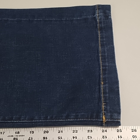 Banana Republic Dark Blue Premium Stretch Denim Jeans Wide Leg Crop - Picture 8 of 11